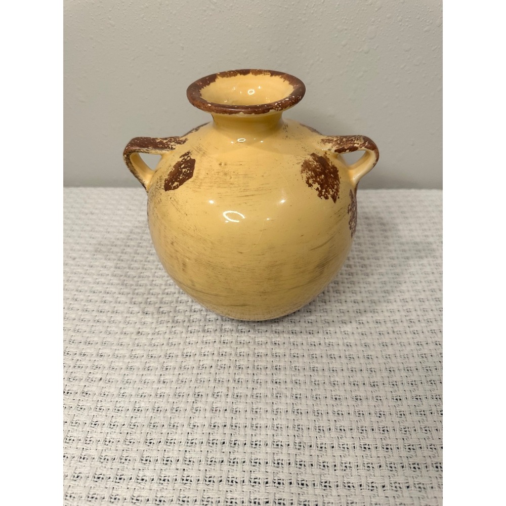 Made in Italy Ceramic Vase Home Decor Vintage Rustic Distress Tuscan Farmhouse - Picture 5 of 13